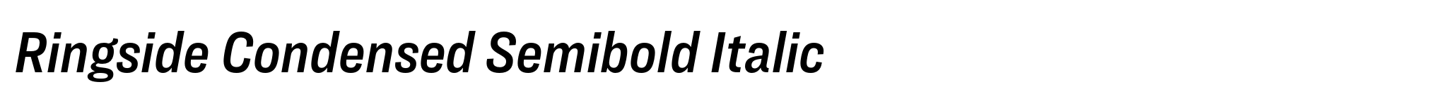 Ringside Condensed Semibold Italic image